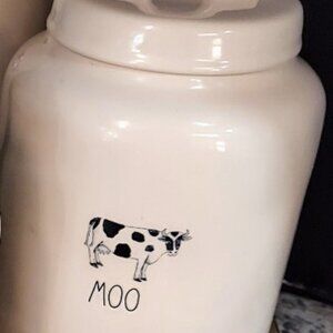 Rae Dunn Large Moo canister